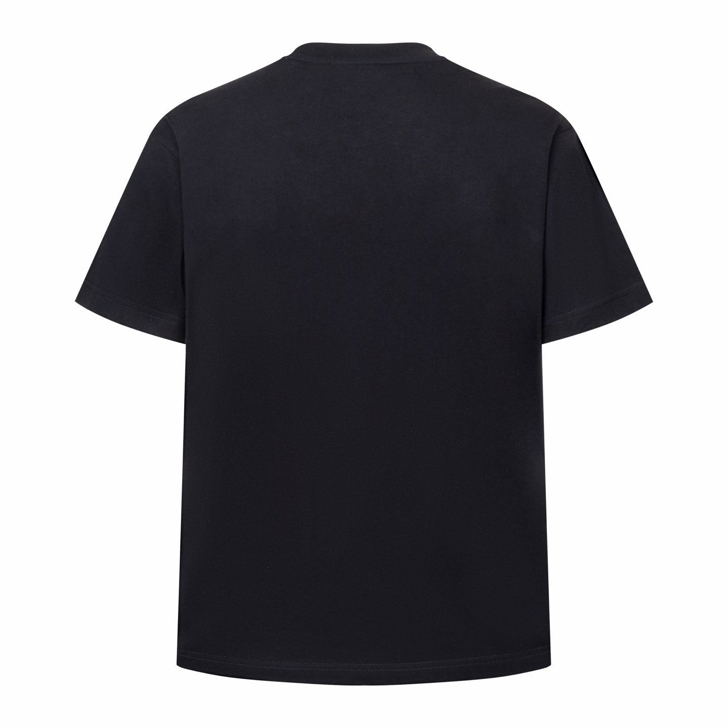 Gucci T-Shirt Without Collar 'Black' showcasing its minimalist design and iconic logo on soft cotton fabric.