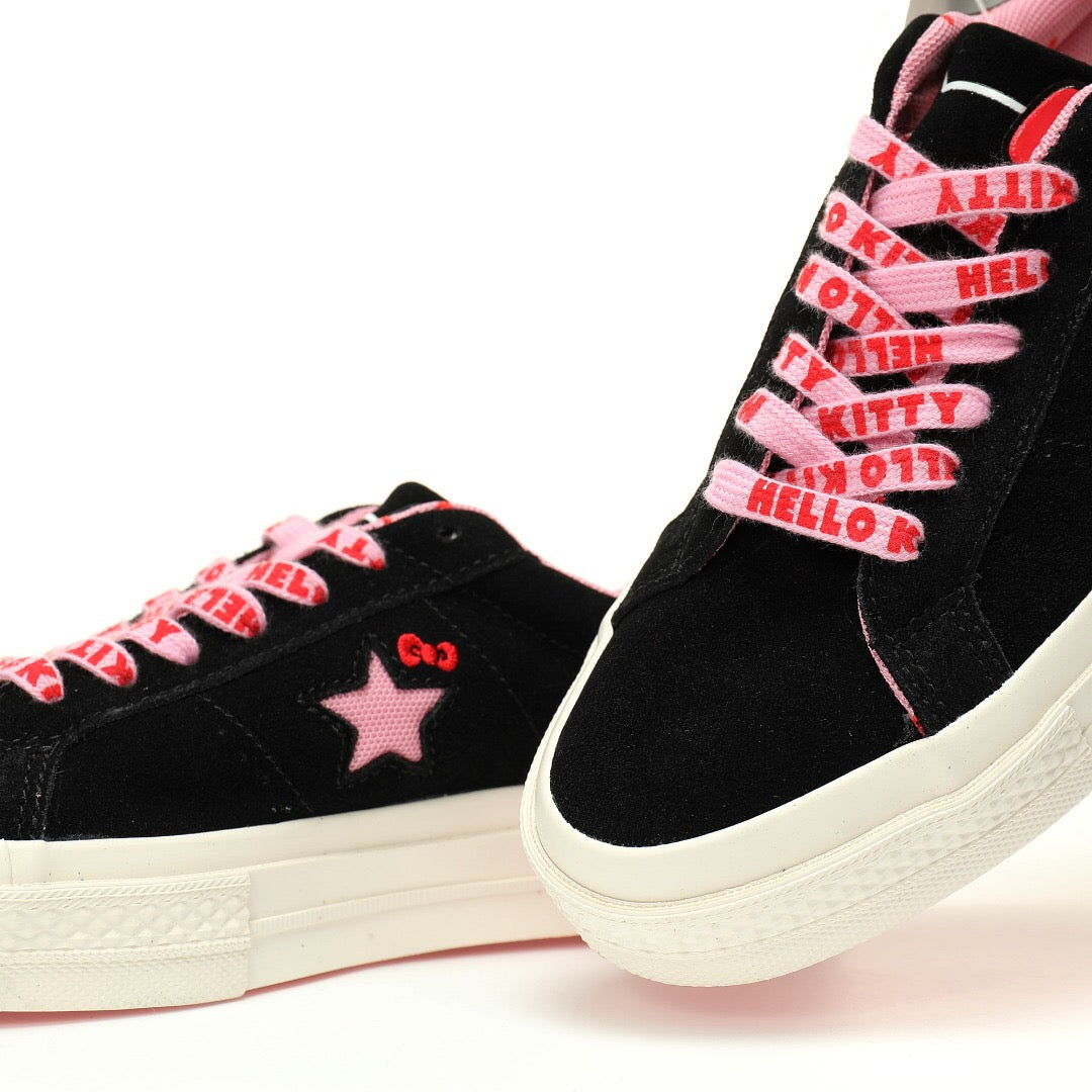 Hello Kitty x Converse One Star Suede Low "Black Pink"