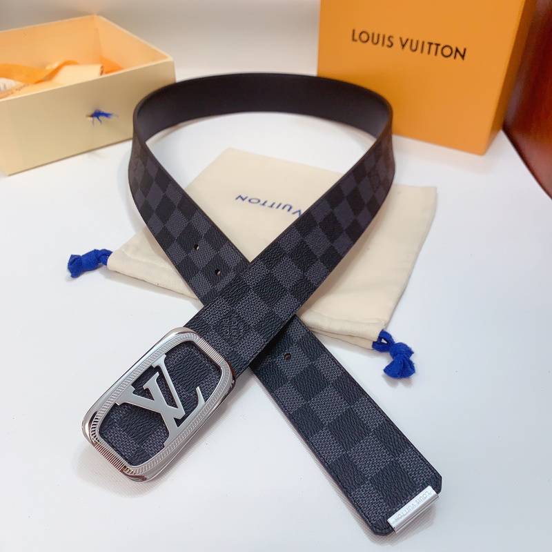 Louis Vuitton Belt 'Black/Grey' - Banlieue91