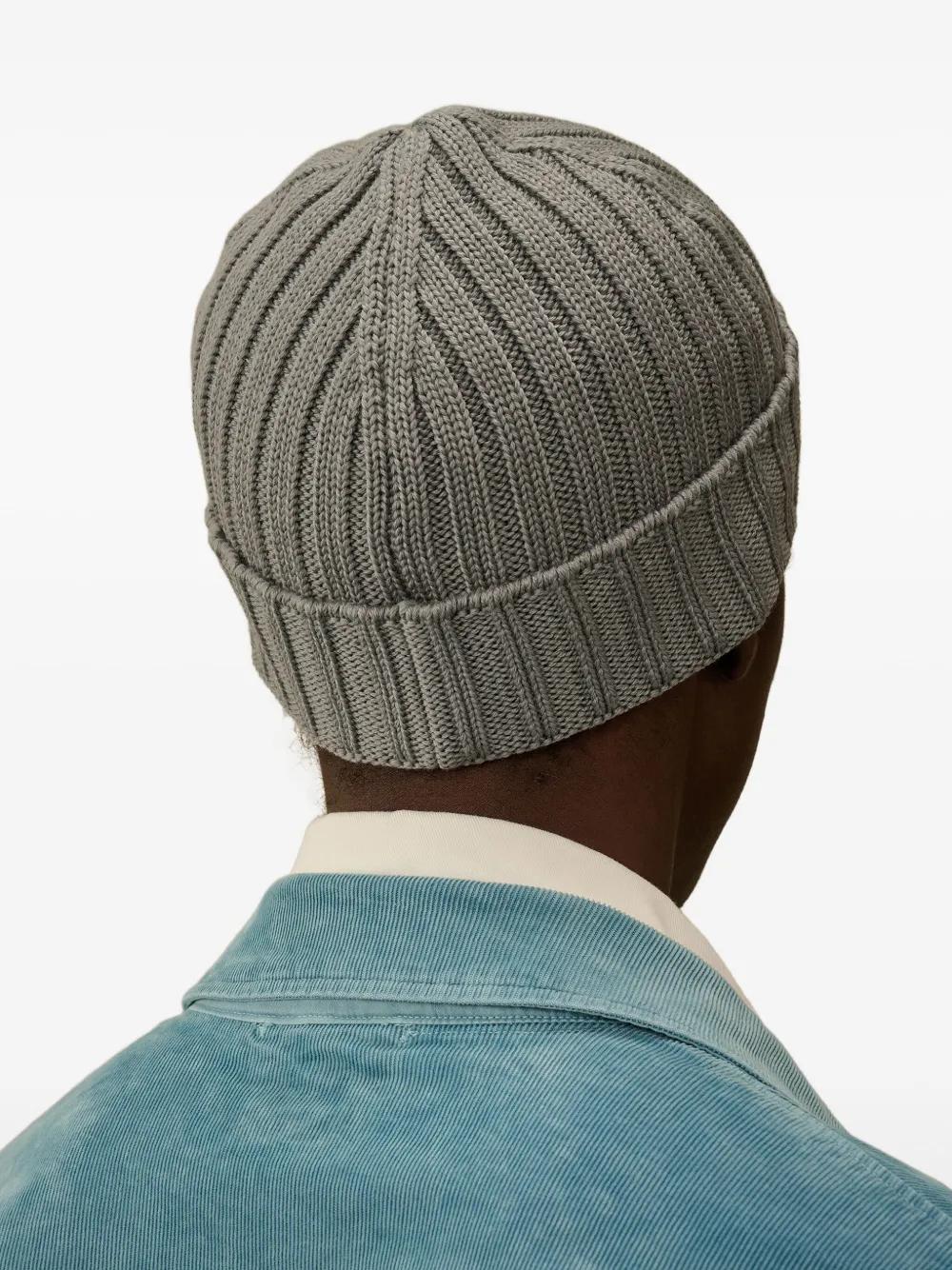 C.P.COMPANY Ribbed Wool Beanie Hat for Men - Banlieue91 -