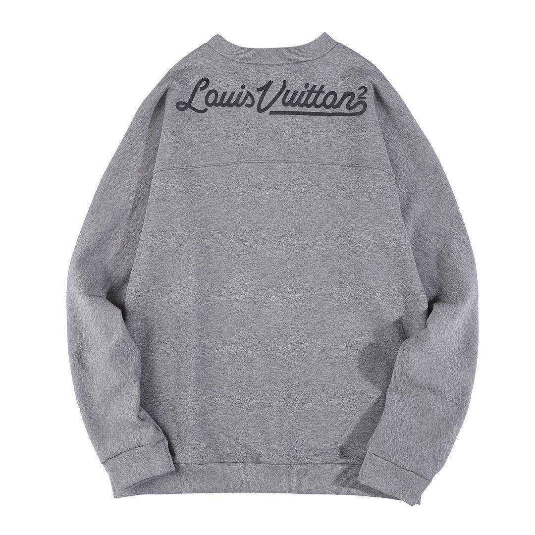 Louis Vuitton x Nigo Printed Heart Sweatshirt Light Grey - Banlieue91