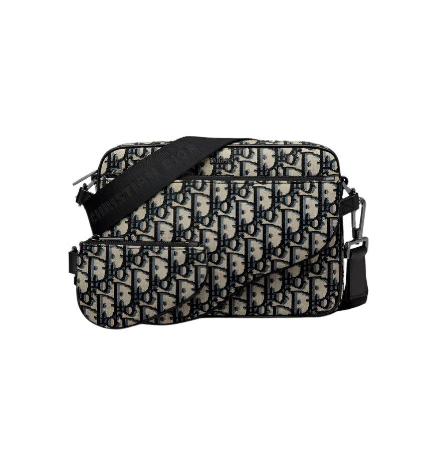 Dior Saddle Triple Pouch Black Dior Oblique Jacquard - Banlieue91