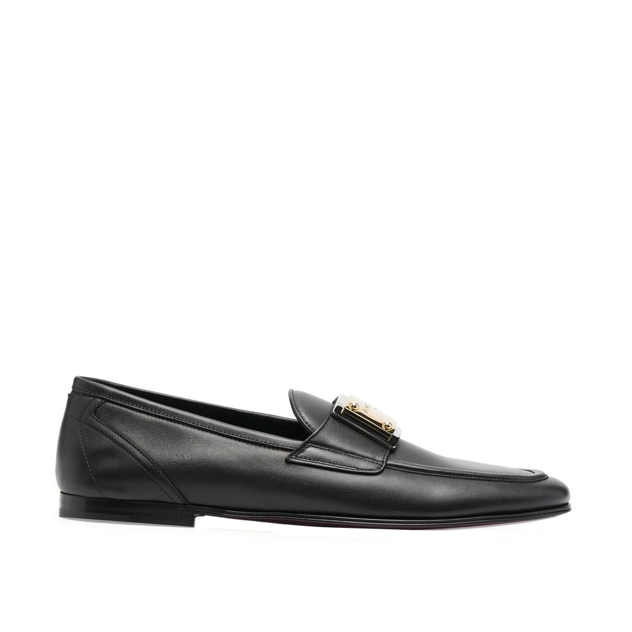 Dolce & Gabbana Leather Logo Loafers - Banlieue91 -