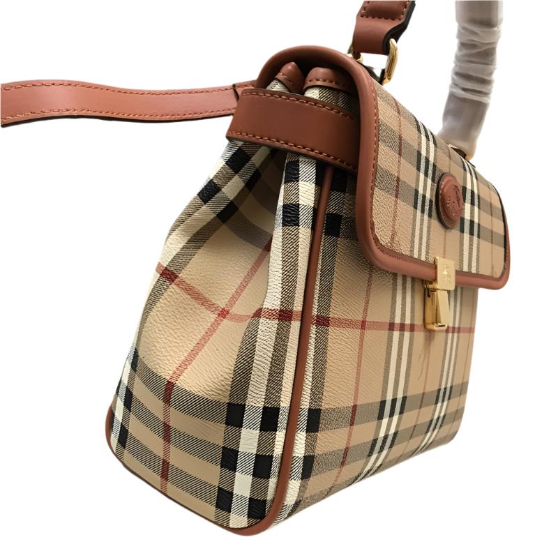 Burberry London Haymarket Check Handle Bag w/ Strap - Banlieue91