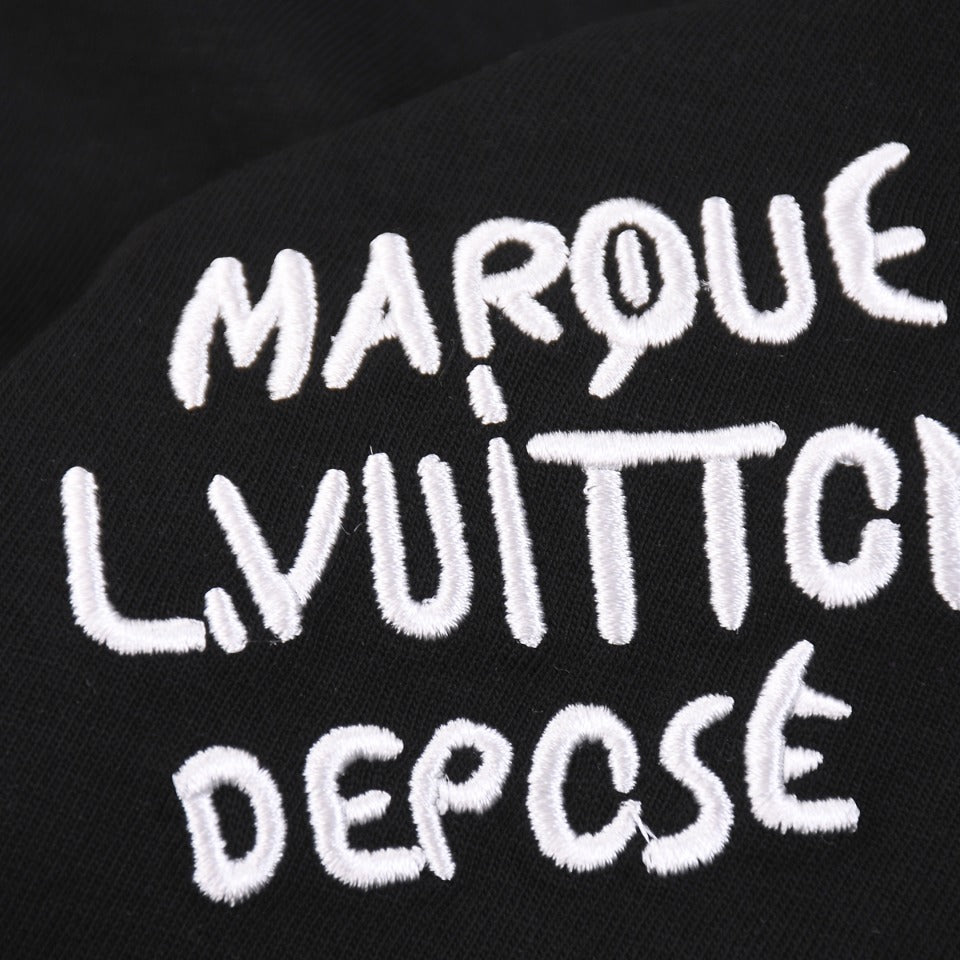 Louis Vuitton T-Shirt Without Collar 'Black' - Banlieue91