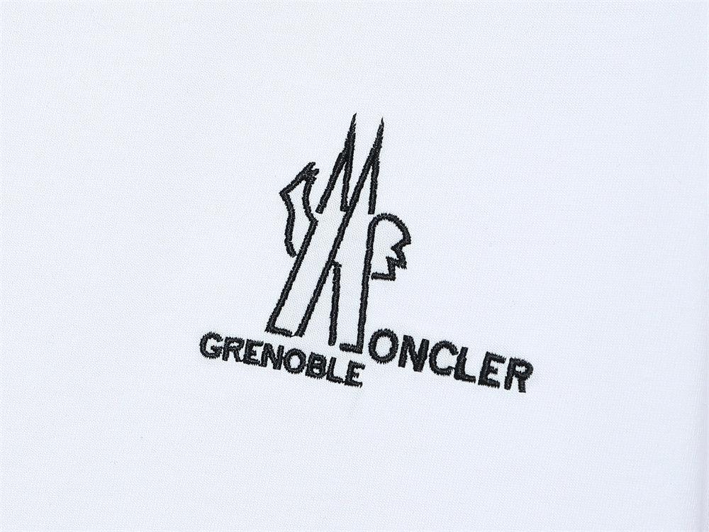 Moncler T-Shirt Without Collar 'White' - Banlieue91