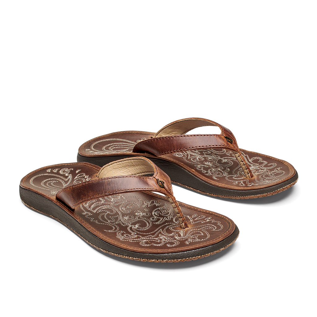 OluKai Womens Paniolo Leather Beach Sandal - Banlieue91 -