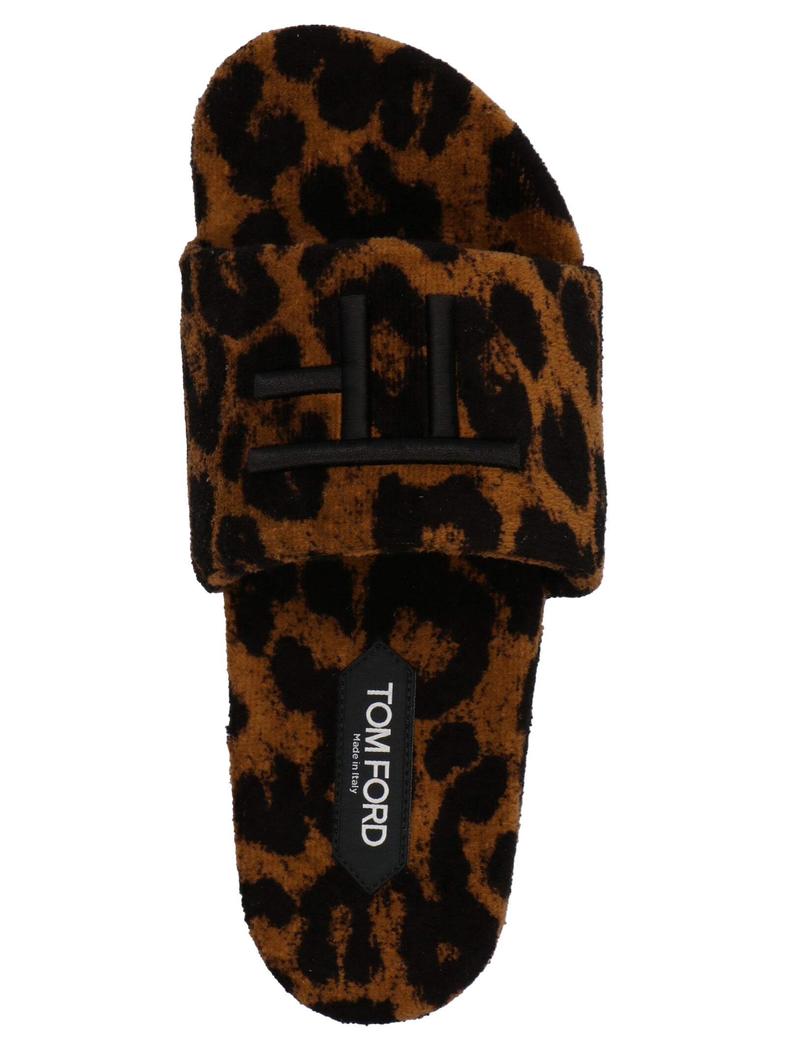 Tom Ford Animal Print Logo Slides - Banlieue91 -
