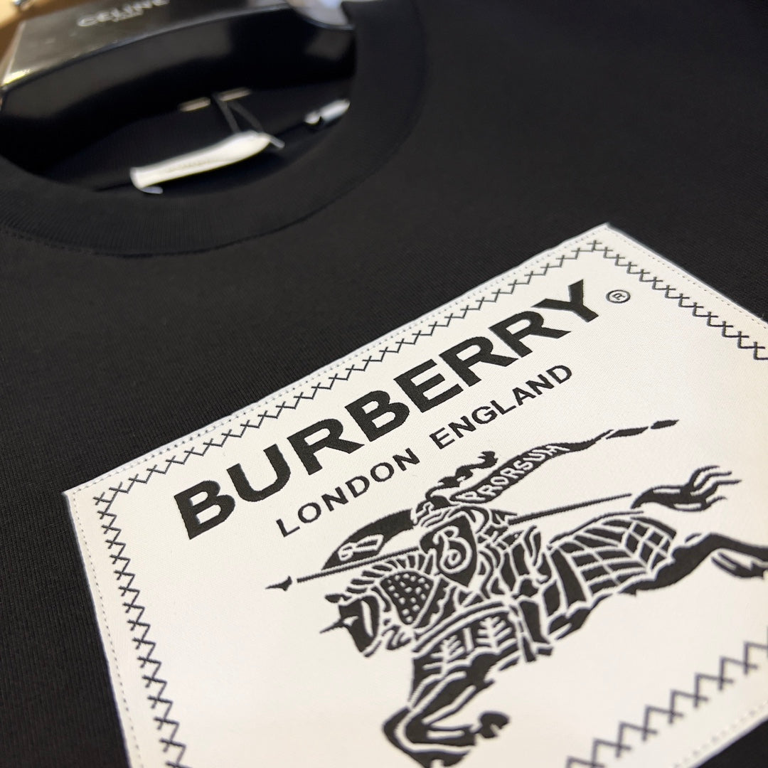 Burberry T-Shirt Without Collar 'Black' - Banlieue91