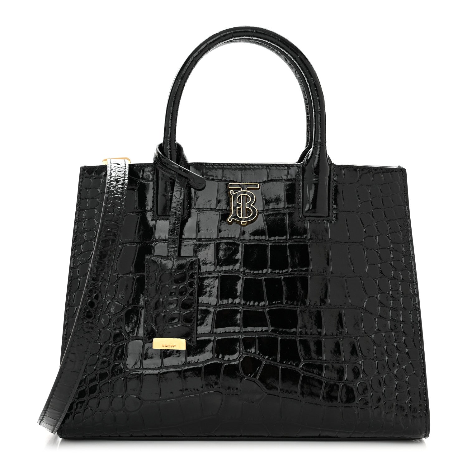 Burberry Crocodile Embossed Calfskin Mini Frances Tote - Banlieue91