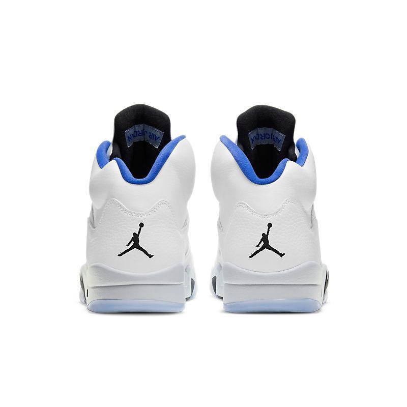 Air Jordan Retro 5 Stealth 2.0 White Hyper Royal Grey - Banlieue91