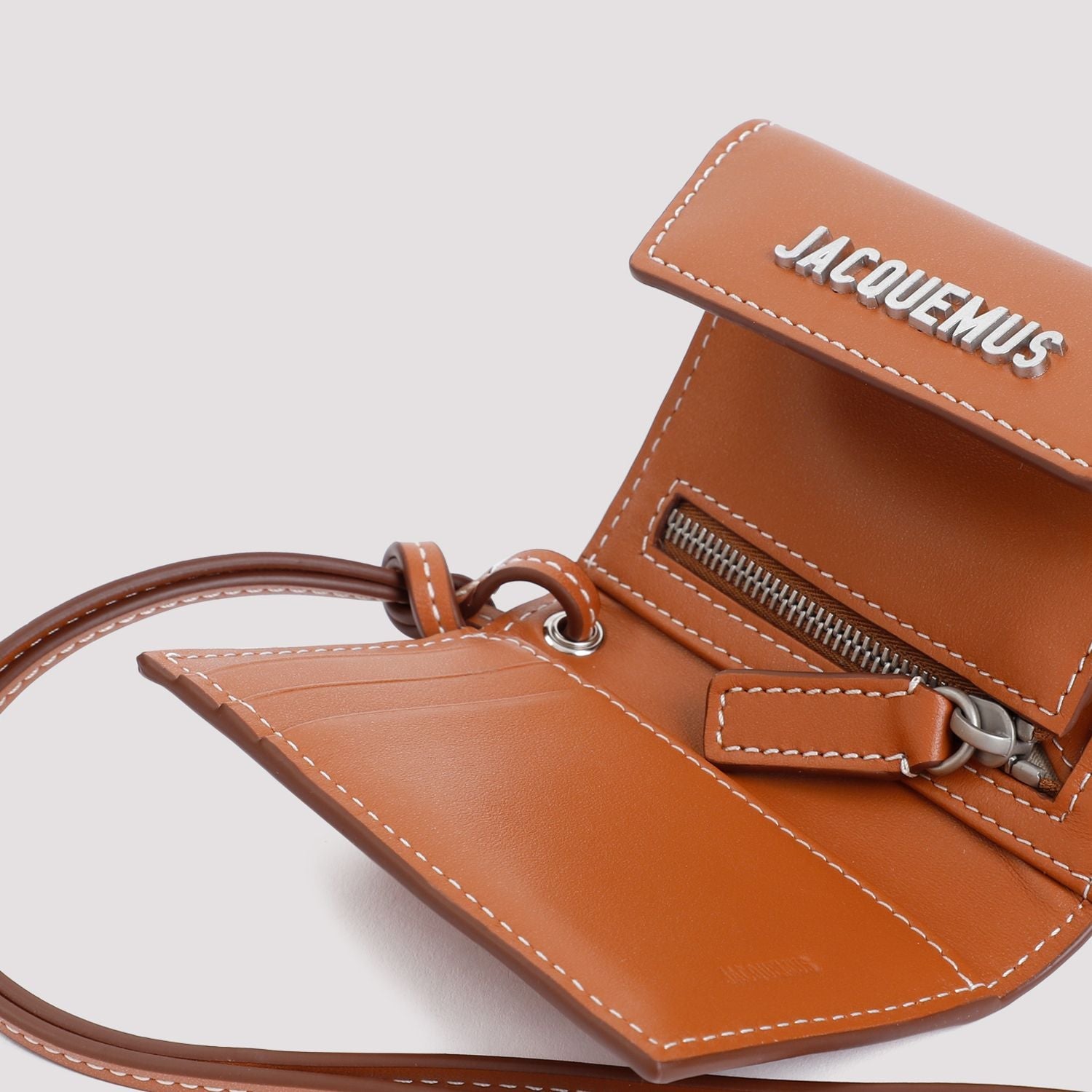 JACQUEMUS Mini Leather Crossbody Wallet - Banlieue91 -