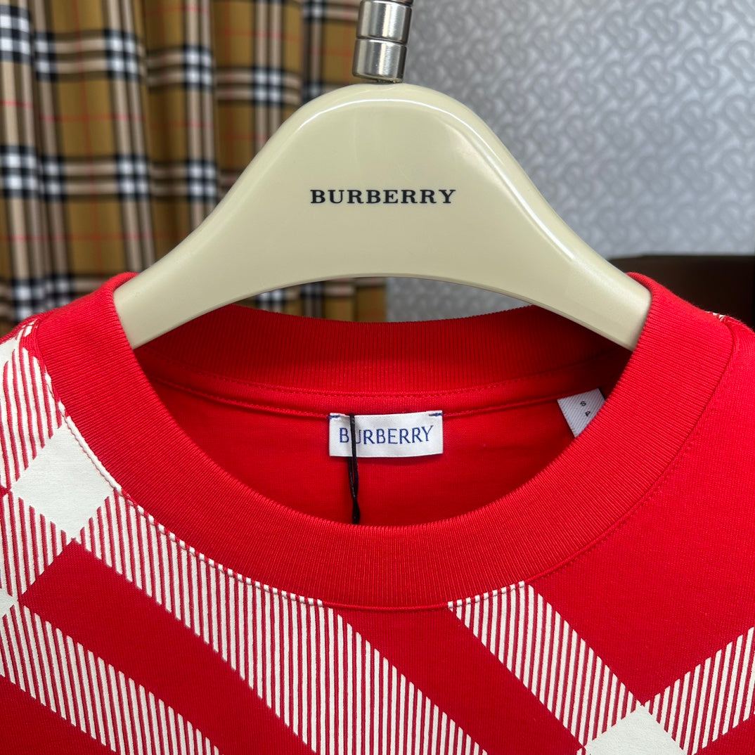 Burberry T-Shirt Without Collar 'Red' - Banlieue91