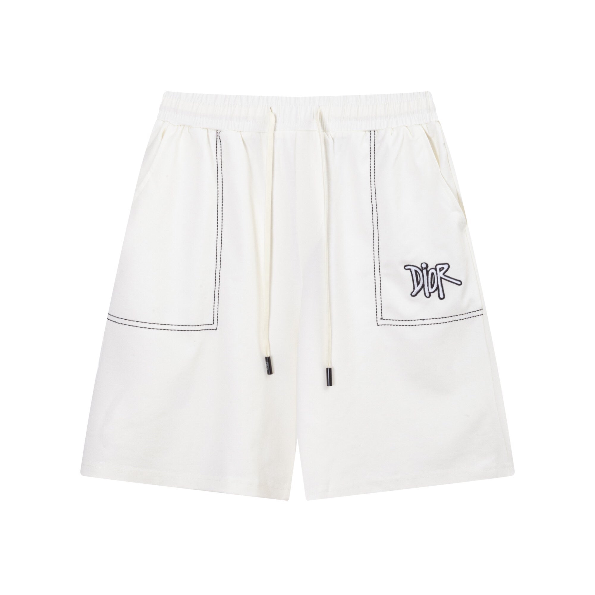 Dior Knit Basketball Shorts 'White'