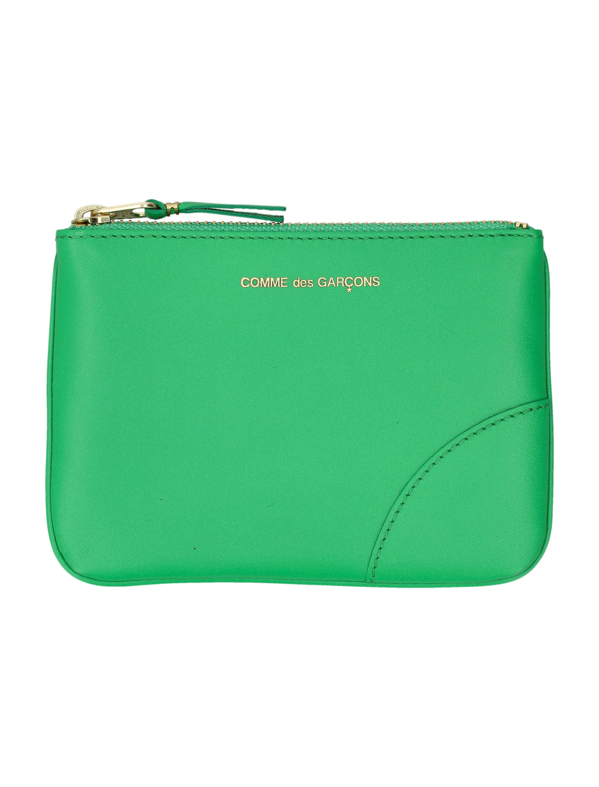 COMME DES GARÇONS WALLET Mini Leather Zip Pouch Handbag - Banlieue91 -