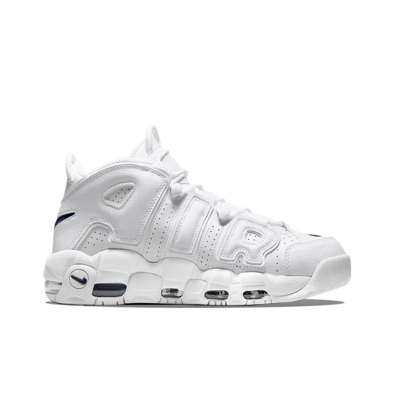 Nike Air More Uptempo 96 White White Midnight Navy - Banlieue91 -