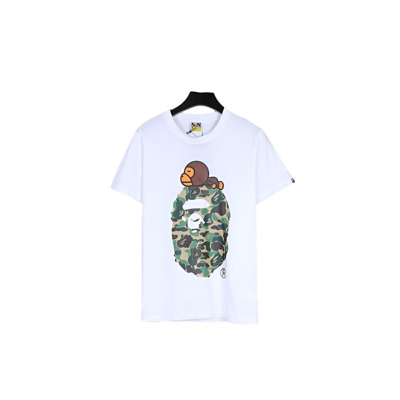 Bathing Ape White T-Shirt without Collar - Banlieue91