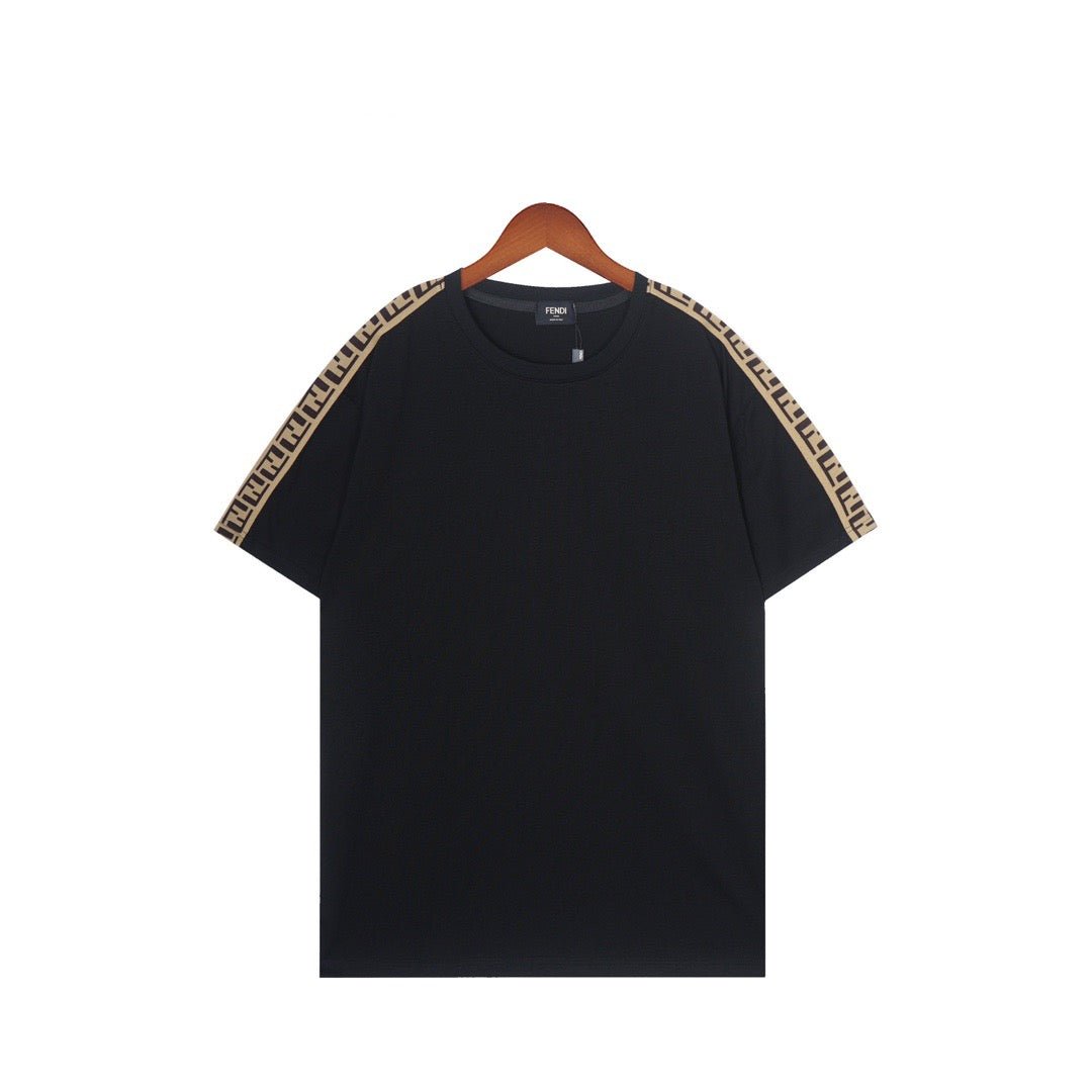 Fendi T-Shirt without Collar 'Black & Brown' - Banlieue91