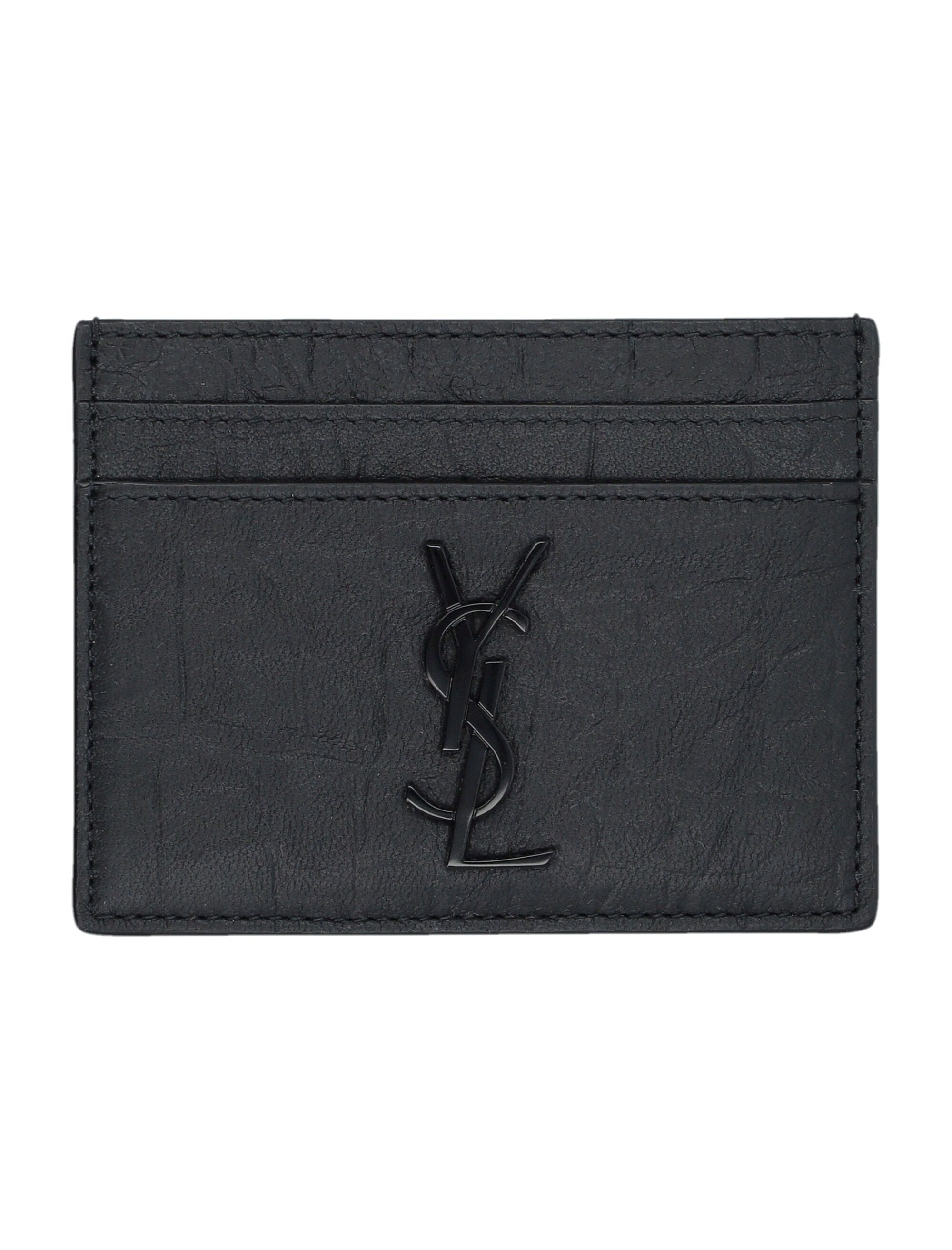 SAINT LAURENT Monogram Mini Credit Card Holder - Banlieue91 -