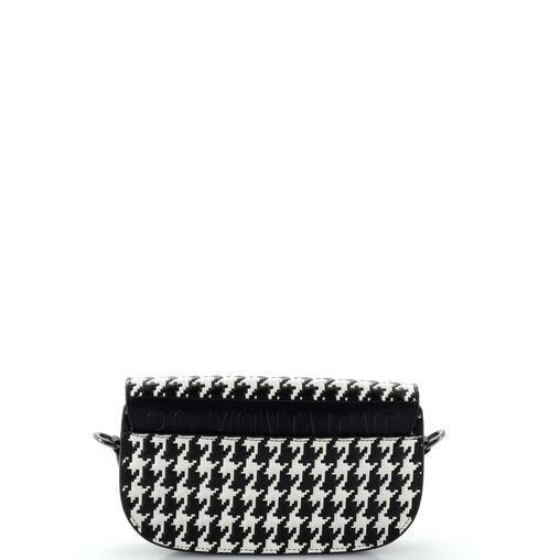 Christian Dior Bobby Flap Bag Houndstooth Embossed Calfskin East West - Banlieue91