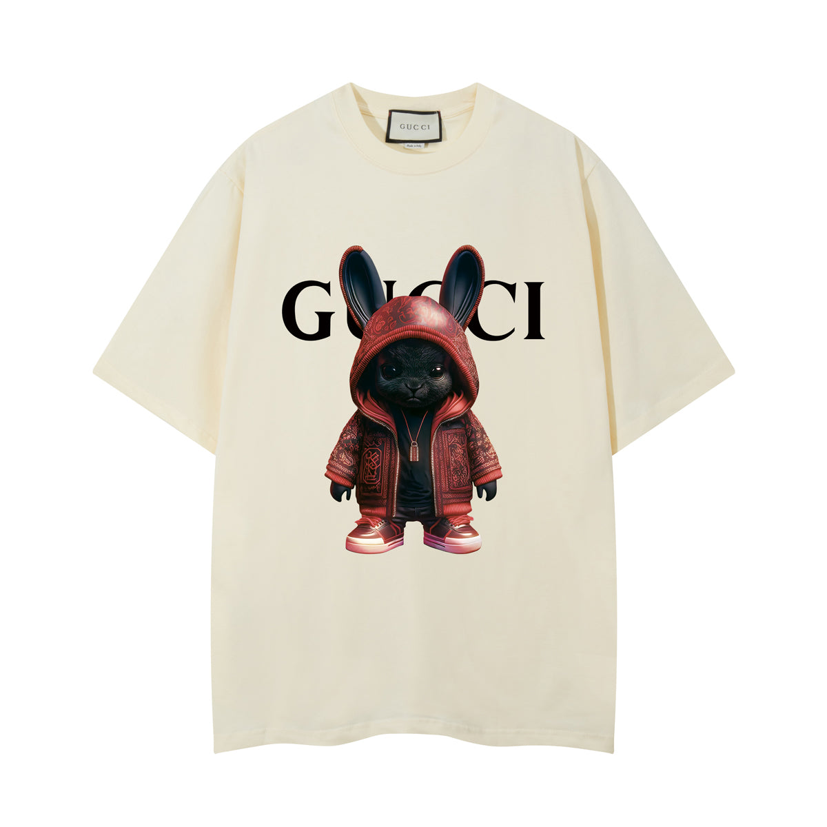 Gucci T-Shirt Without Collar 'Beige' - Banlieue91