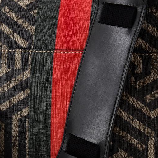 Gucci Bee Web Flap Messenger Bag Caleido GG Coated Canvas Medium - Banlieue91