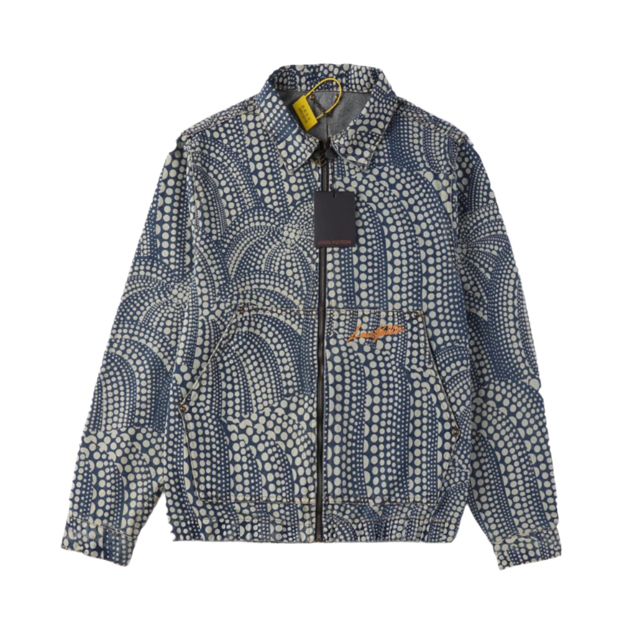 Louis Vuitton LV x YK All Over Pumpkin Denim Blouson Jacket - Banlieue91