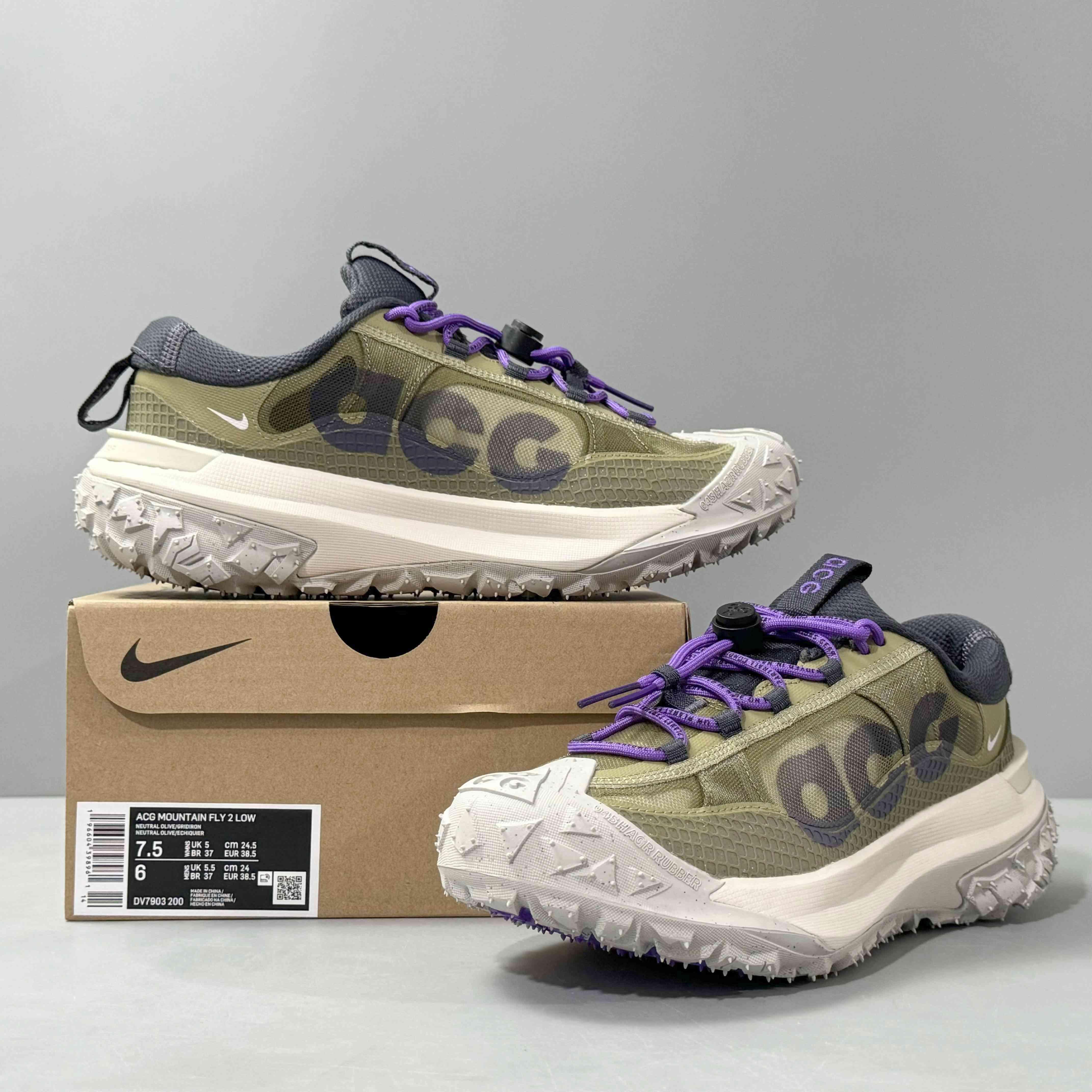 Nike ACG Mountain Fly 2 Low 'Neutral Olive Mountain Grape' - Banlieue91