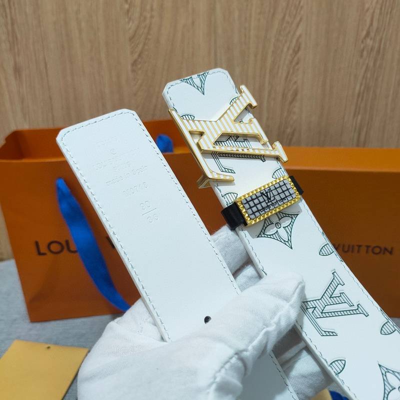 Louis Vuitton Reversible Belt 'White' - Banlieue91