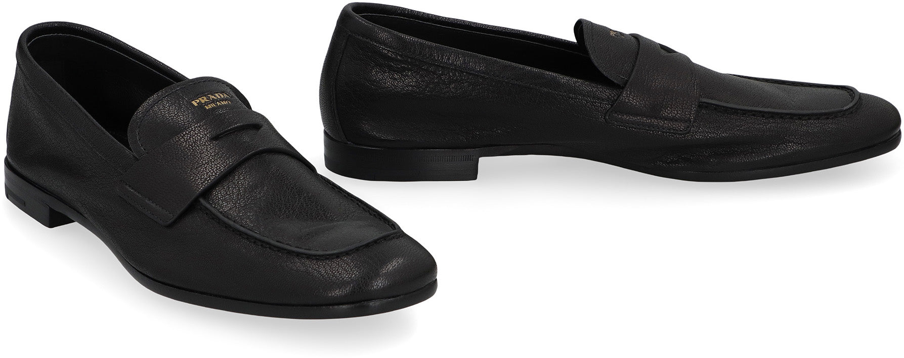 PRADA Men's Classic Leather Moccasins - Banlieue91 -