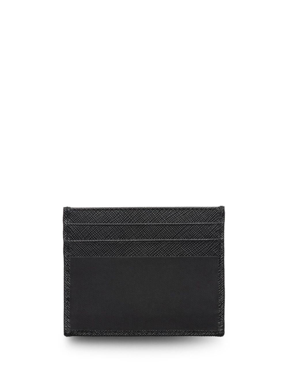 PRADA Mini Saffiano Card Case with Logo Triangle - Banlieue91 -