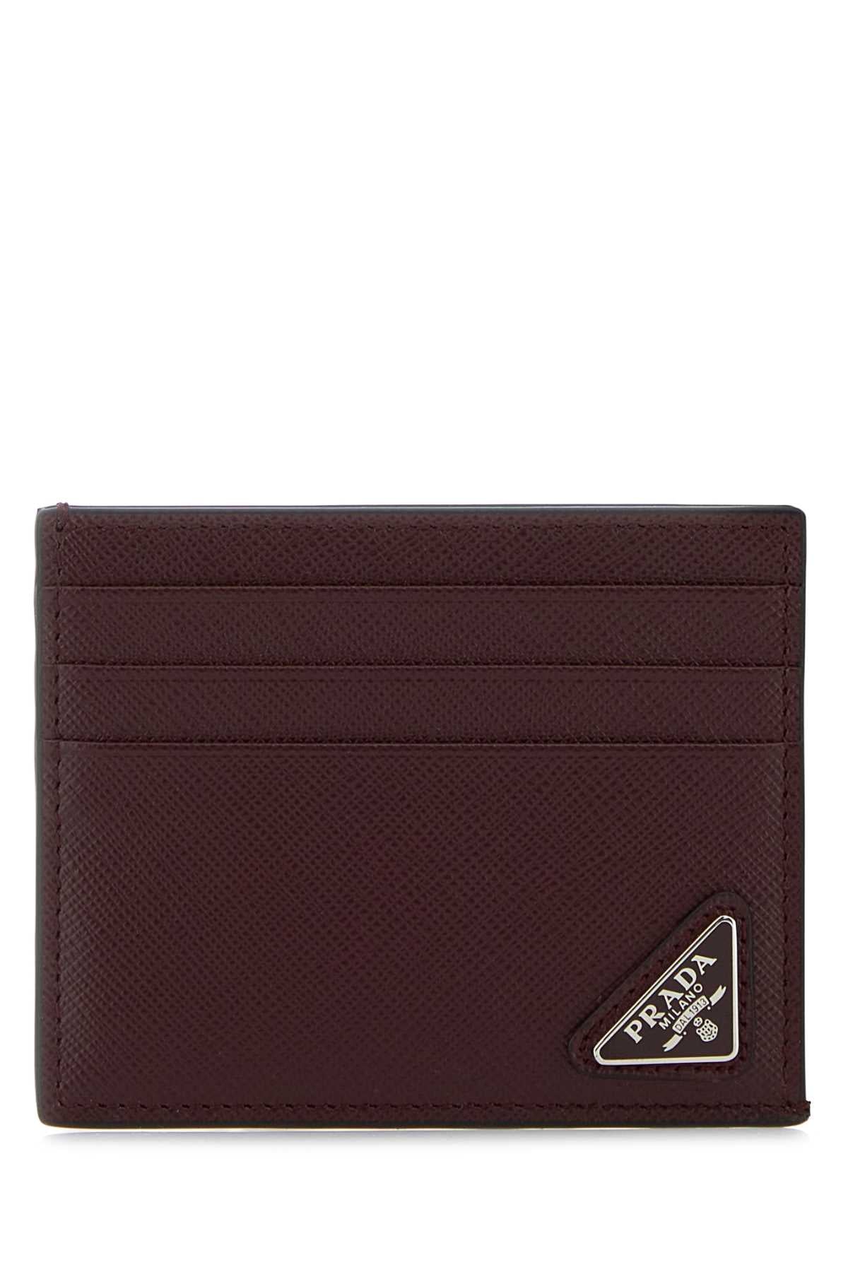 PRADA Mini Saffiano Leather Card Holder 10 X 8 CM - Banlieue91 -