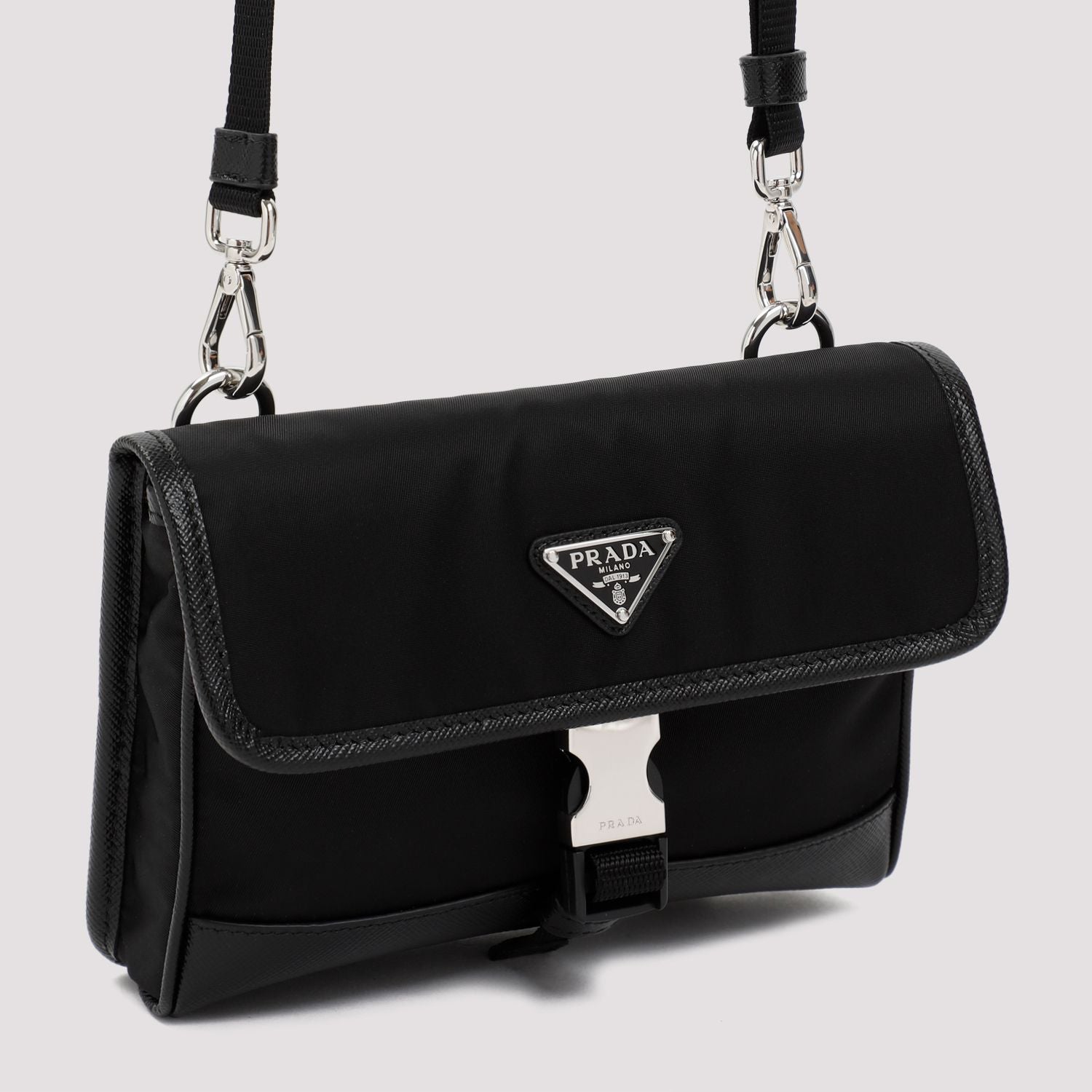 PRADA Mini Smartphone Case with Leather Accents - Banlieue91 -