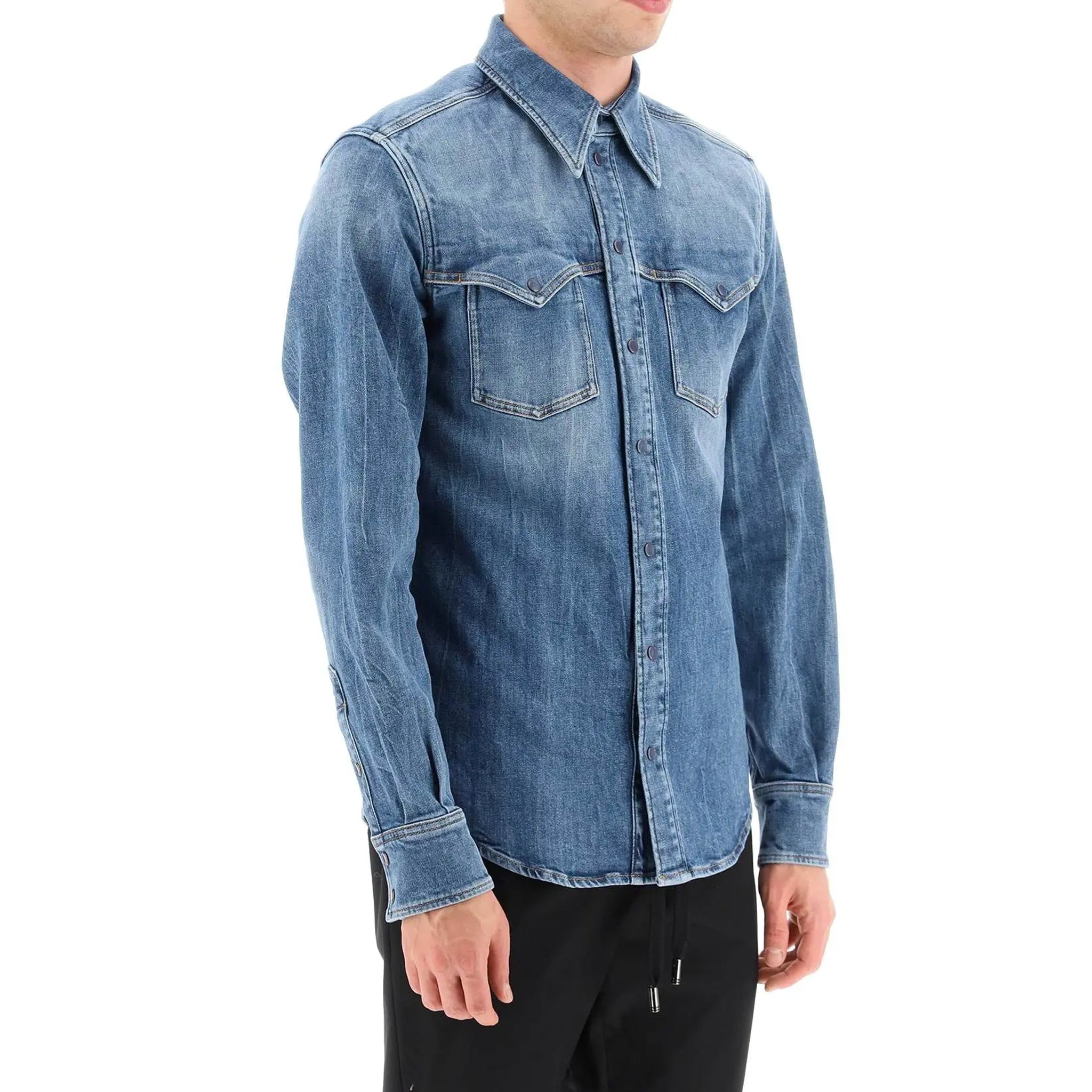 Dolce & Gabbana Cotton Denim Shirt - Banlieue91 -