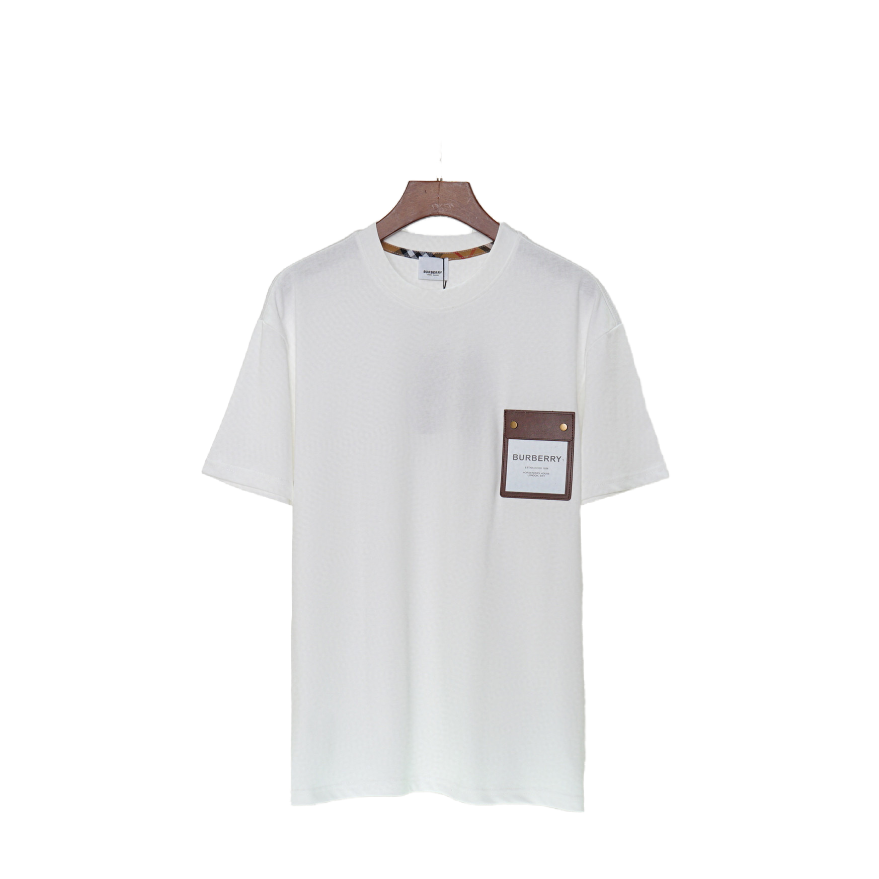 Burberry T-Shirt Without Collar 'White' - Banlieue91