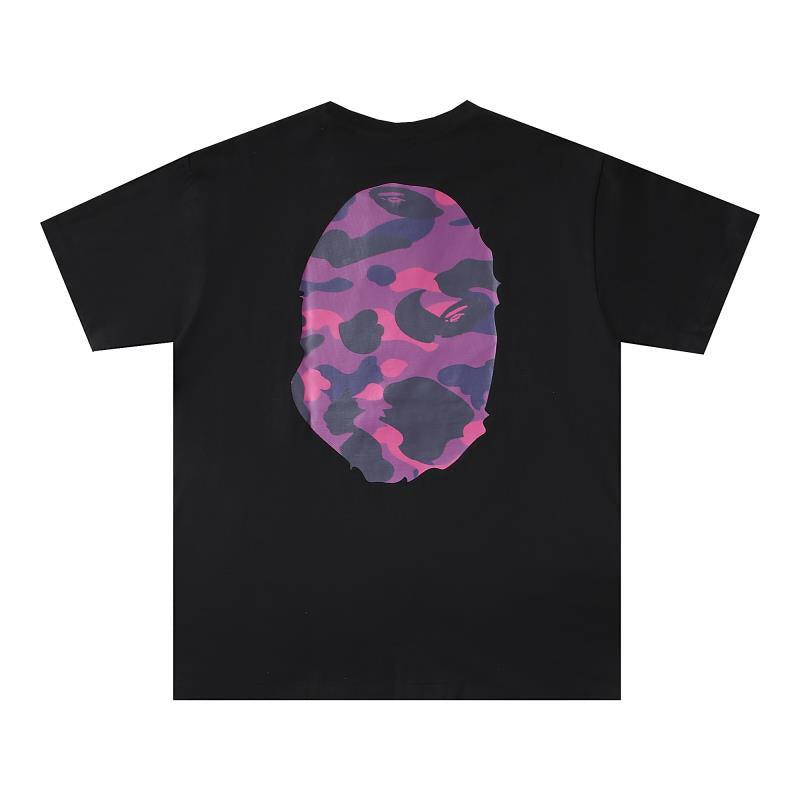 Bathing Ape Black T-Shirt without Collar - Banlieue91