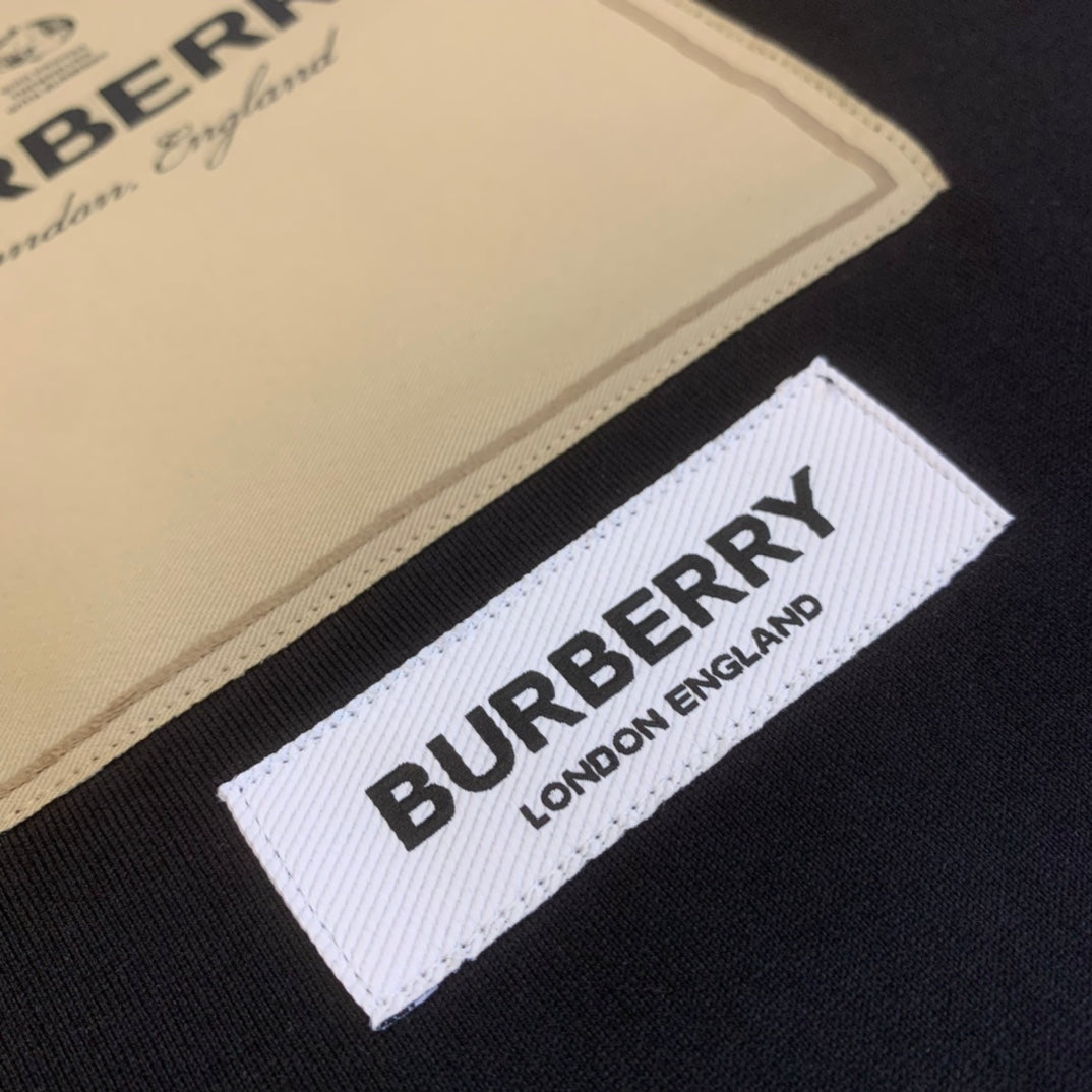 Burberry Black T-Shirt Without Collar - Banlieue91