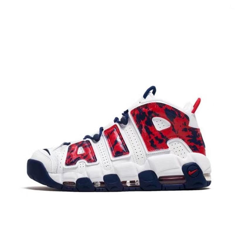 Nike Air More Uptempo 'Red Navy Camo' - Banlieue91