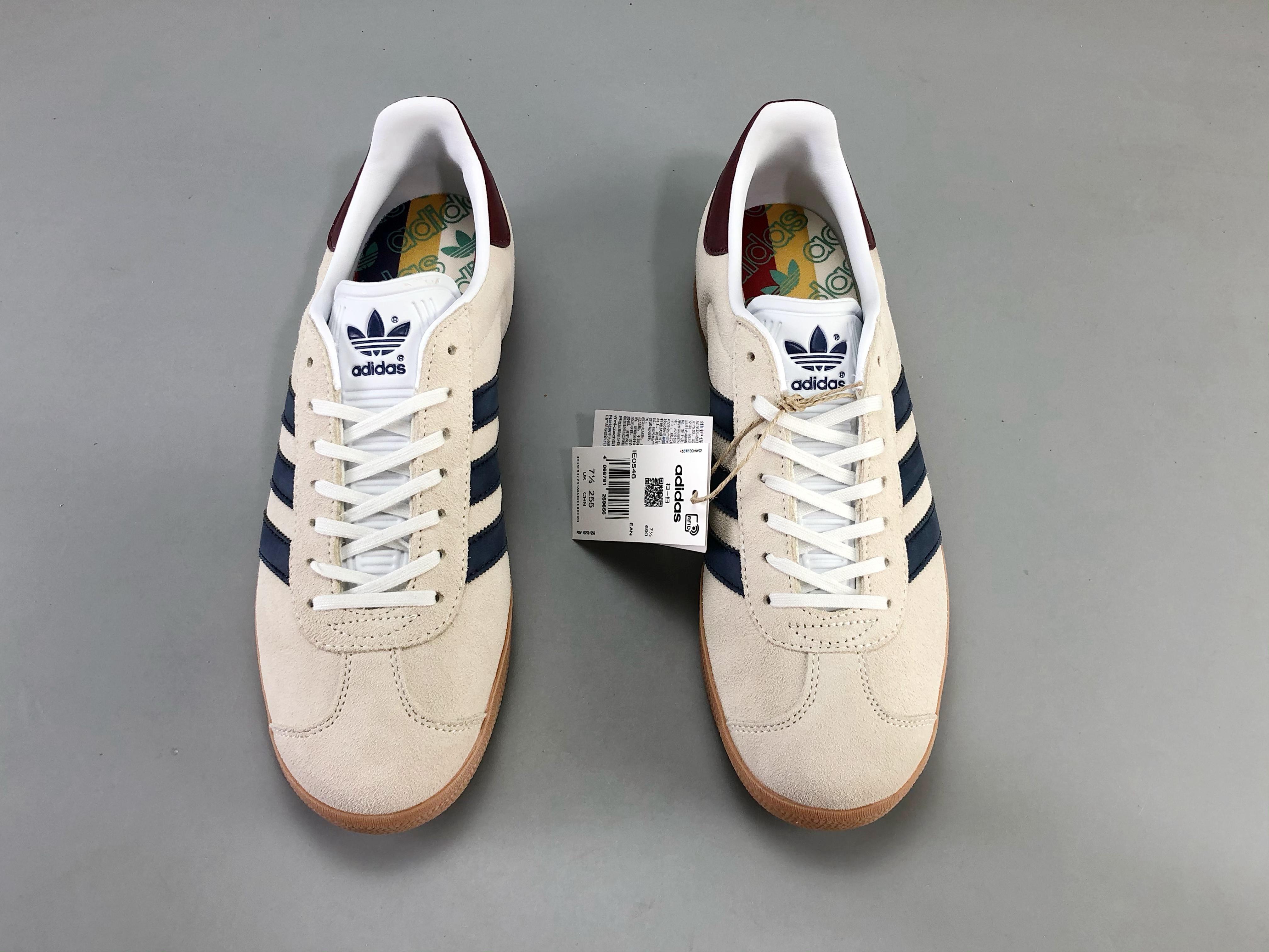 Adidas Originals Gazelle Indoor 'Beige Dark Blue Collegiate Burgundy' - Banlieue91