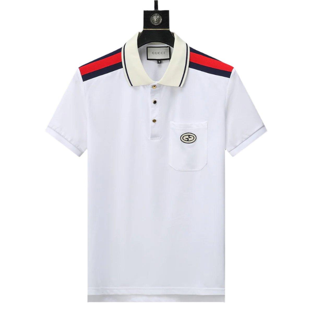 Gucci White T-shirt with a collar - Banlieue91