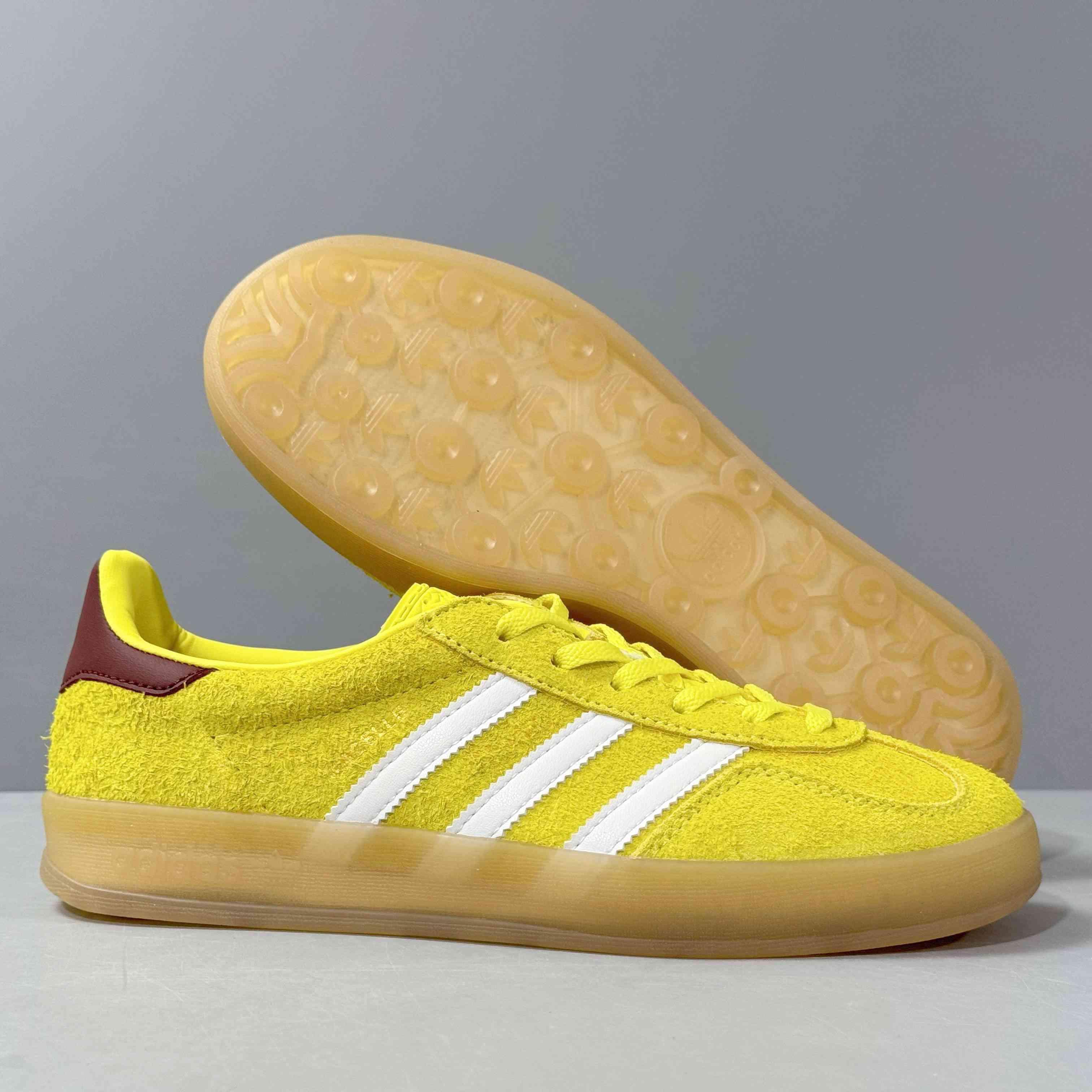 Adidas Originals Gazelle Indoor 'Bright Yellow Burgundy' - Banlieue91