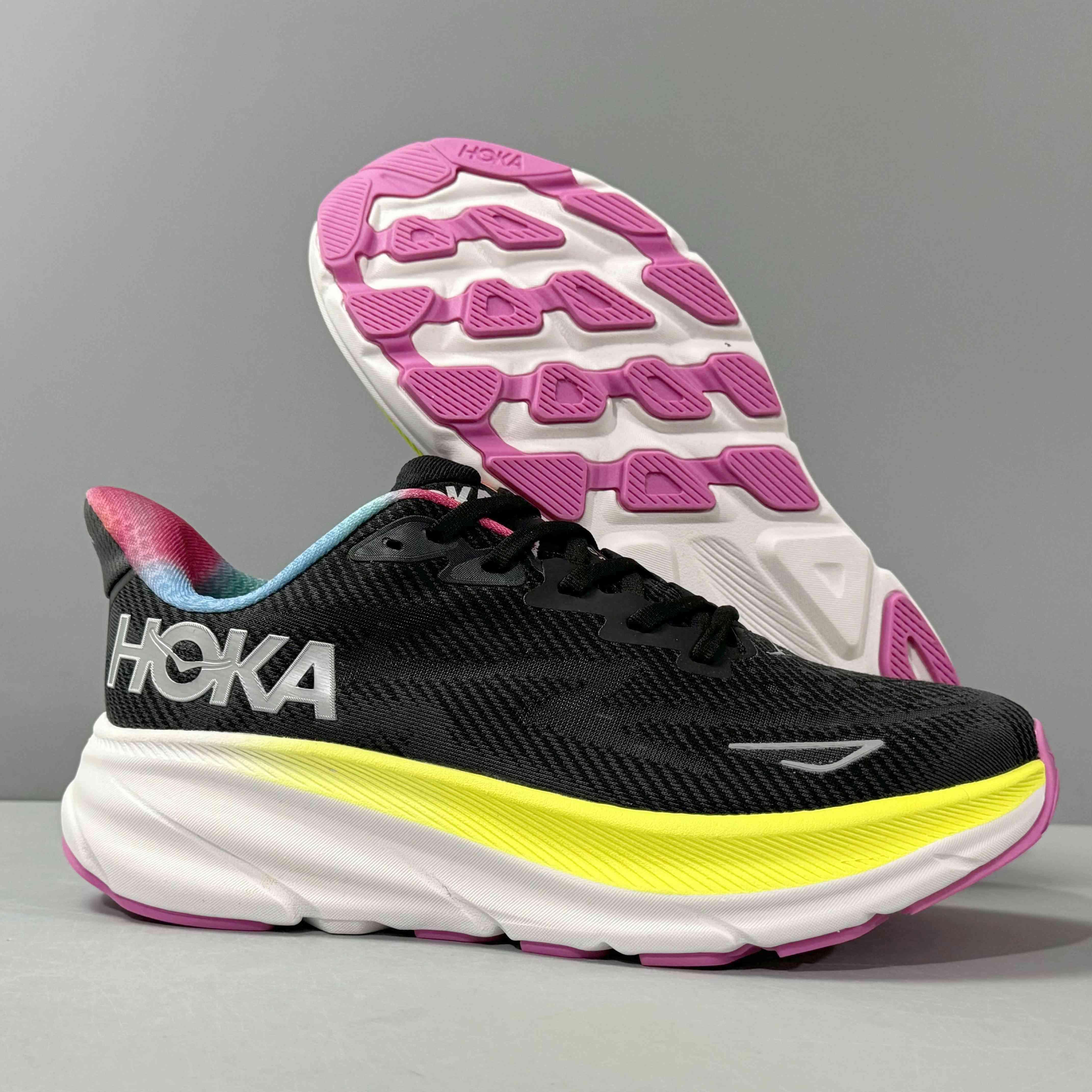 Hoka One One Clifton 9 'Black All Aboard Multi-Color' - Banlieue91