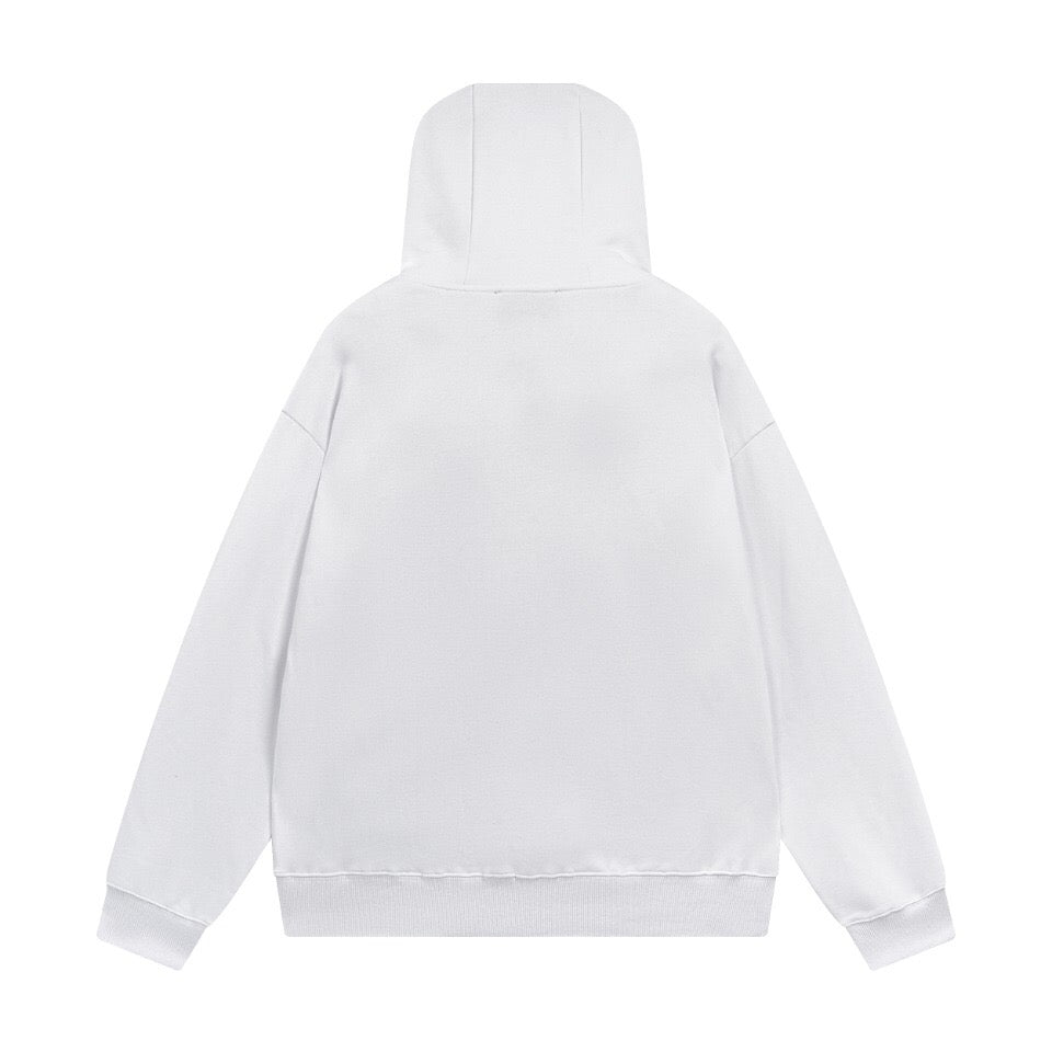 Dior Classic Letter Embroidered Hoodie White - Banlieue91