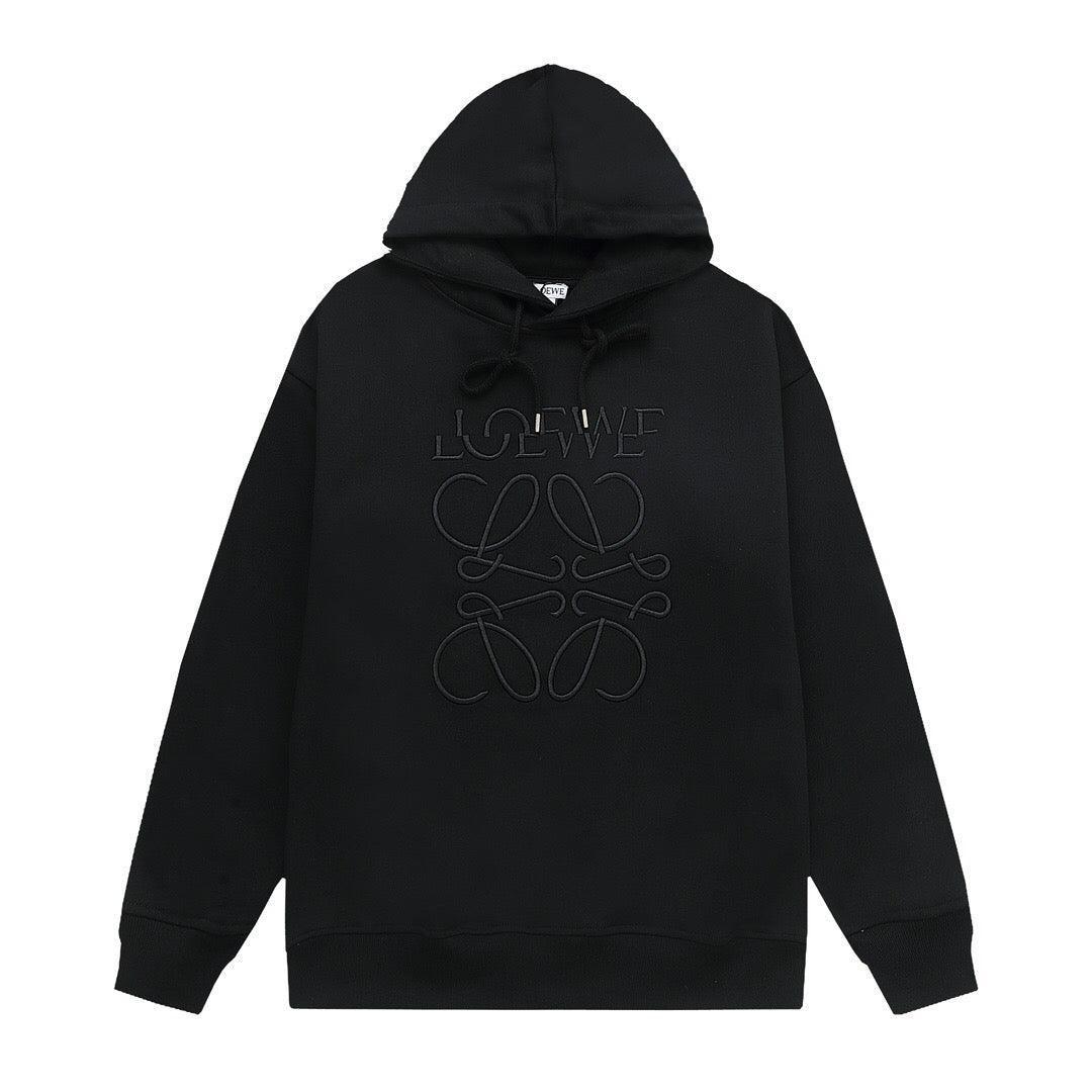 Loewe Relaxed fit hoodie in cotton Black - Banlieue91
