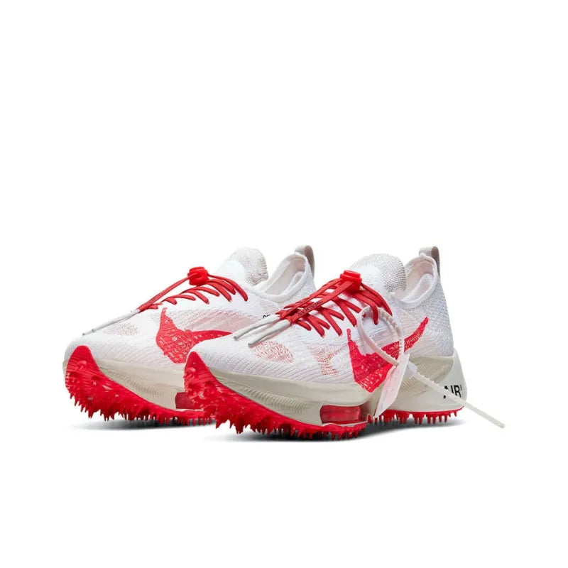 Nike Air Zoom Tempo Next% Flyknit Off White White Solar Red - Banlieue91 -