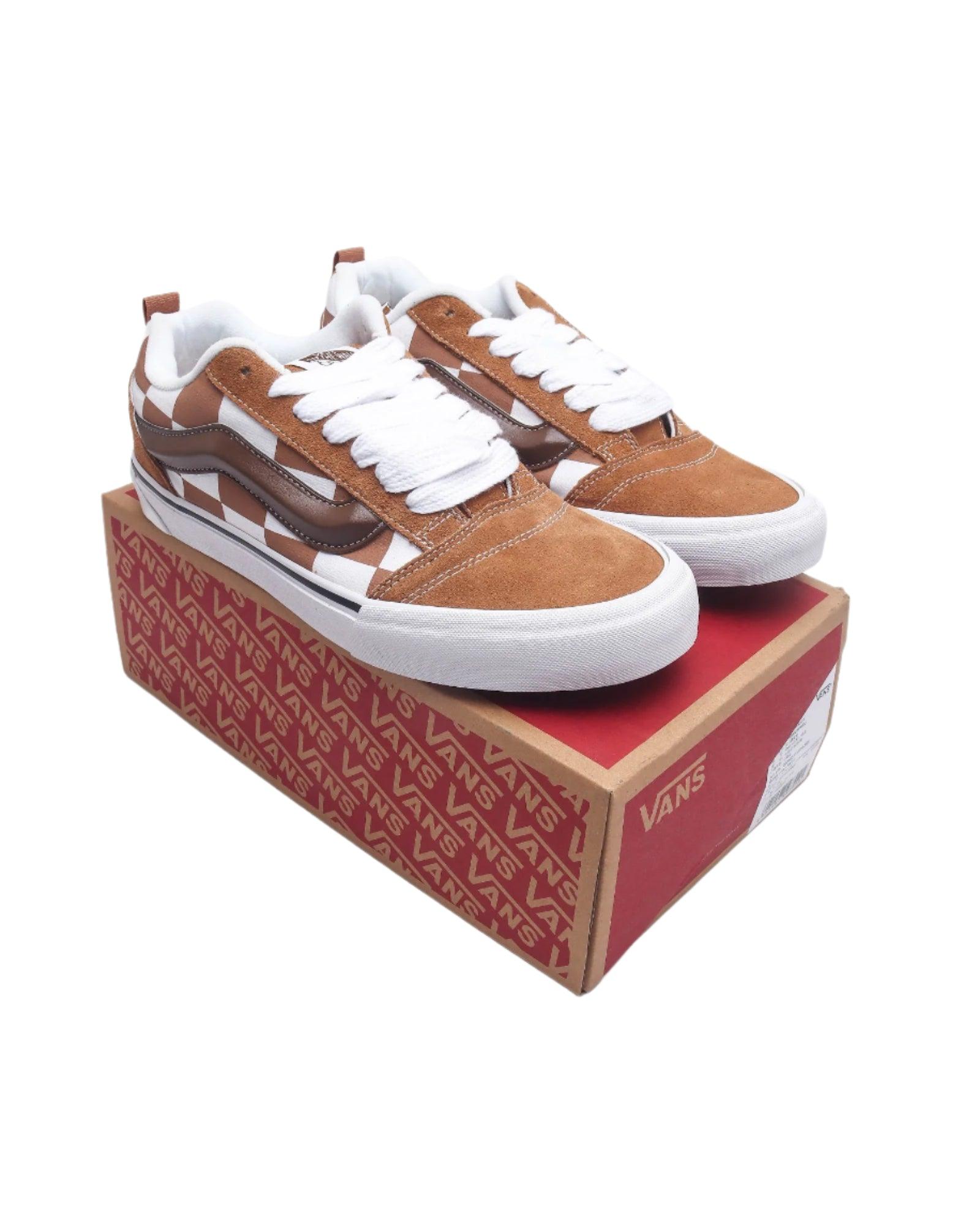 Vans Knu Skool Mega Check Brown 'Brown/White' - Banlieue91