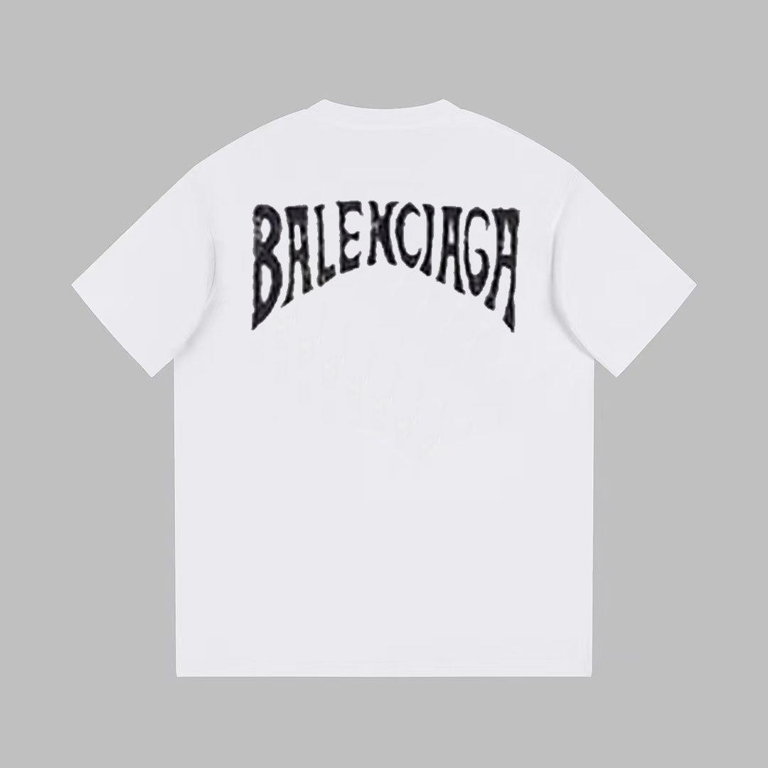 Balenciaga White T-Shirt Without Collar - Banlieue91