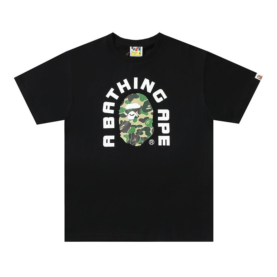 Bathing Ape Black T-Shirt without Collar - Banlieue91