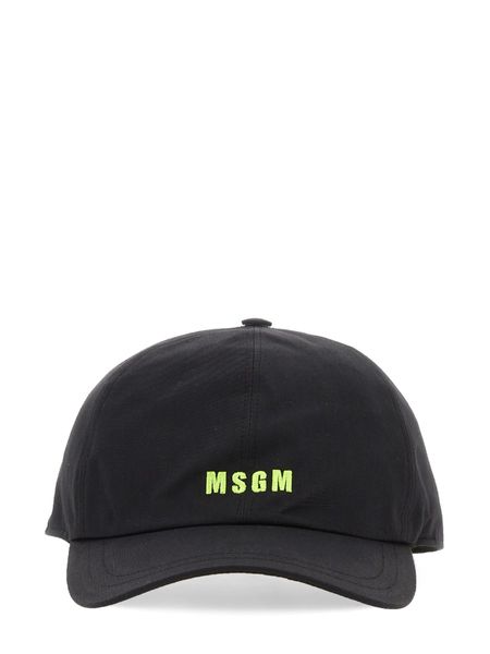 MSGM Embroidered Raffia Baseball Cap - Banlieue91 -