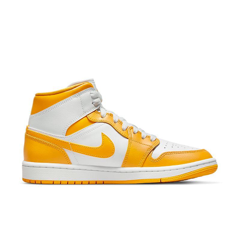 Air Jordan 1 Mid White Yellow - Banlieue91